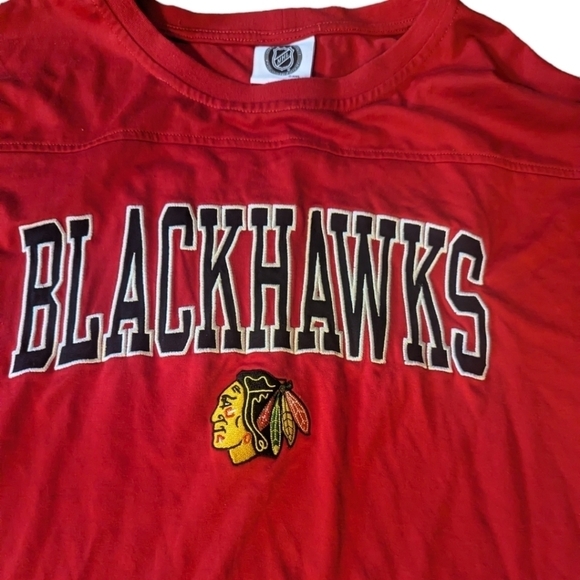 Chicago Blackhawks Authentic red embroidered NHL hockey jersey. Sz 2XL - Picture 3 of 8